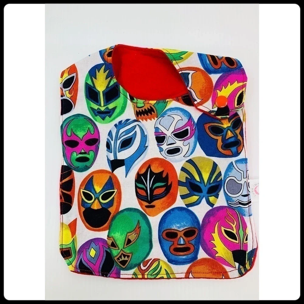 Luchador Plush & Bib Bundle gift set handmade